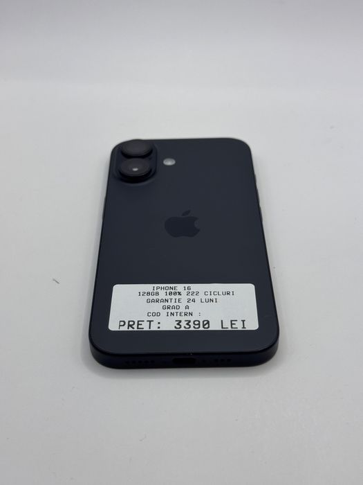 Iphone 16 128GB 100% Grad A Garantie 24 Luni - zonemag.ro