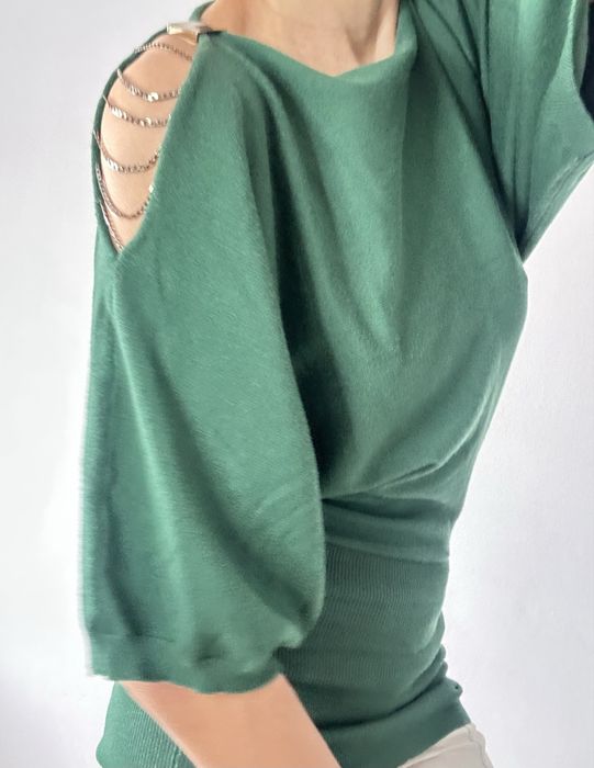 Bluză lanturi umeri goi S-M