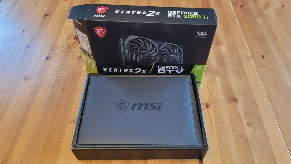 Placa video MSI RTX 3060 Ti Ventus 2X OC LHR 8GB GDDR6 - sigiliu, curata, stare buna