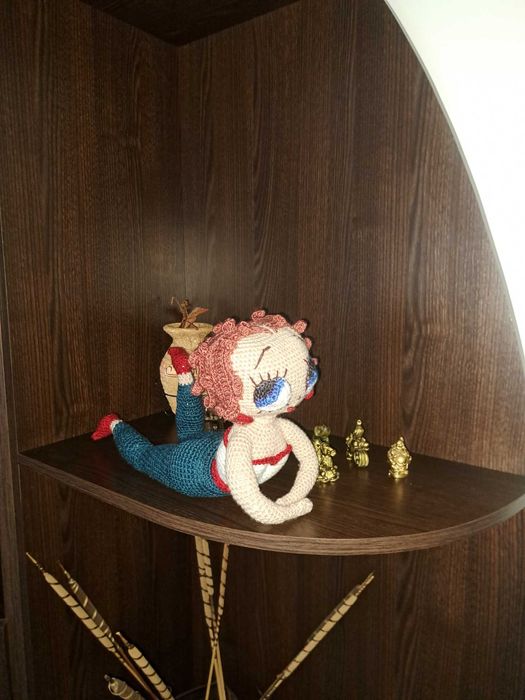 papusa crosetata Betty Boop , ideala pentru cadou