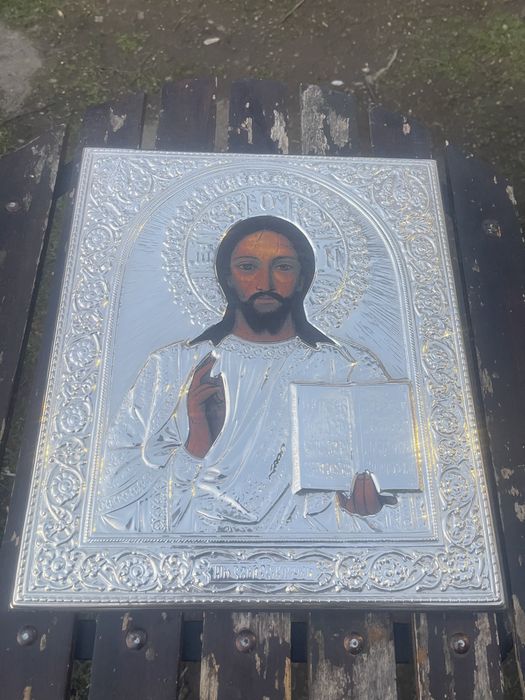 Vând icoană din argint