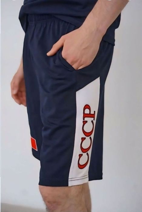 футболка и шорты рисунком гербом СССР РЕТРО стиль 8Ох