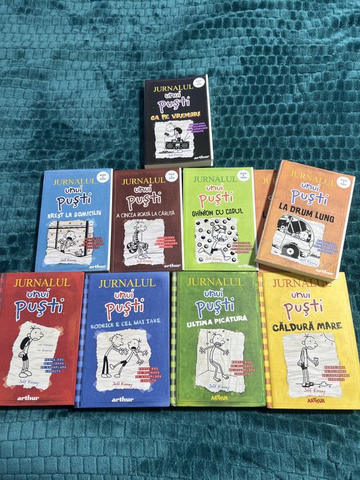 Pachet 9 cărți „Jurnalul unui puști” de Jeff Kinney: