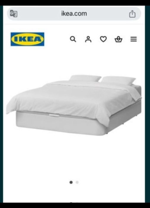 Pat IKEA cu lada NOU