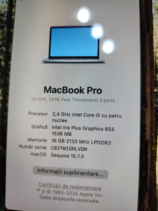 MacBook Pro 13 / 2019 TouchPad / 2.7 i5 / 512 gb /16 GB