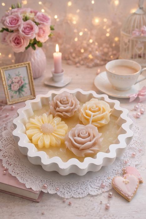 Vas ceramic cu lumanare