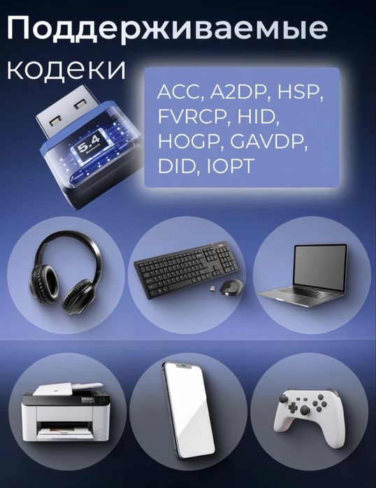 Bluetooth адаптер LuxVoice BT54 черный