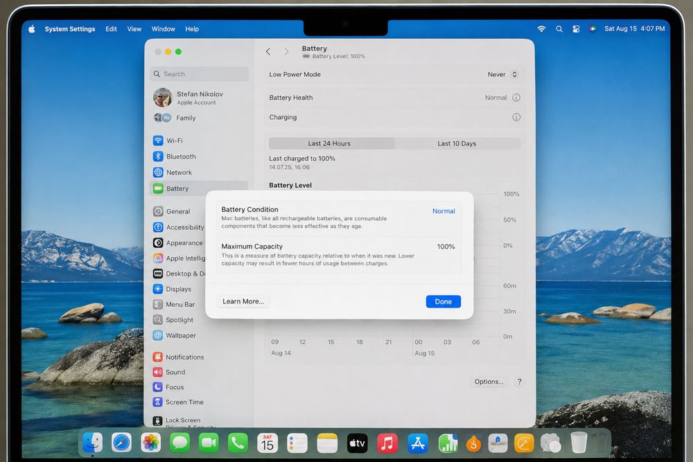 Apple MacBook Air 13″ M5, 16/512 GB, 100% батерия, гаранция + Magic Mouse