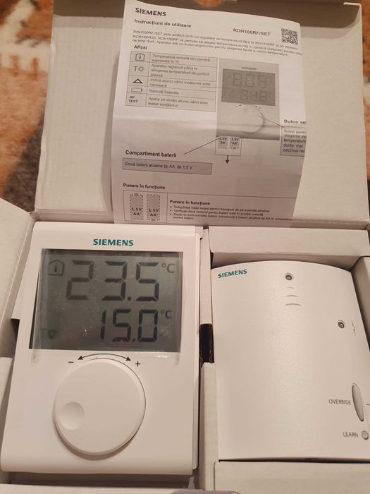 Termostat wireless nou Siemens RDH100RF