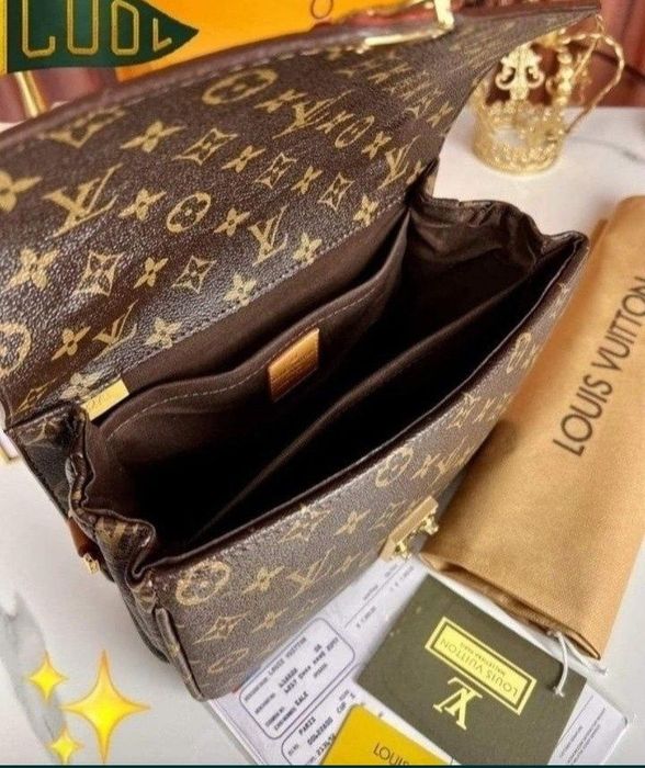 Set LV Pochette Metis(3 articole),geanta +esarfa +portofel,saculet, et