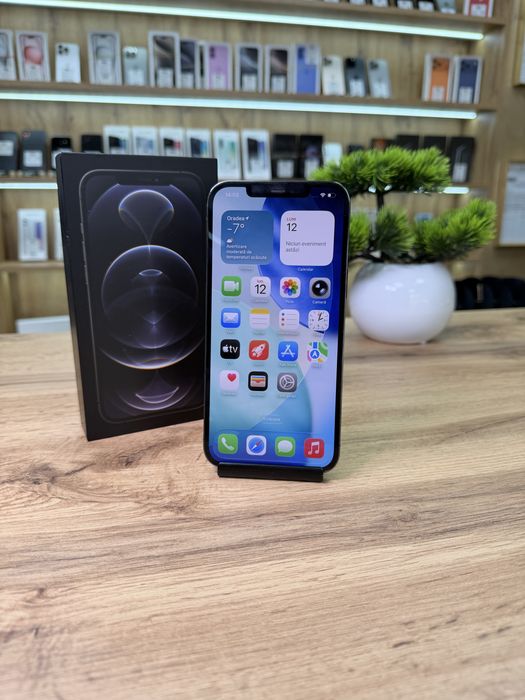 ‼️iPhone 12 Pro Max 256Gb Graphite-Sanatate bat.100% -Garantie 12 luni