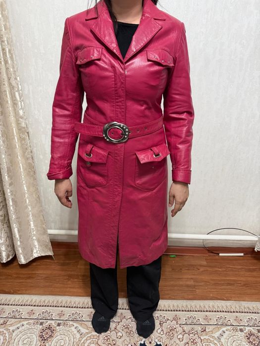 Пальто, кожанное