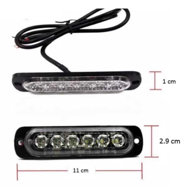 Лед led аварийна лампа за пътна помощ, жълта блиц светлина, мигаща