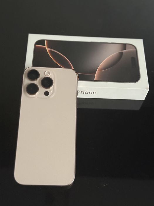Vand iphone 16  pro gold 128 100% baterie