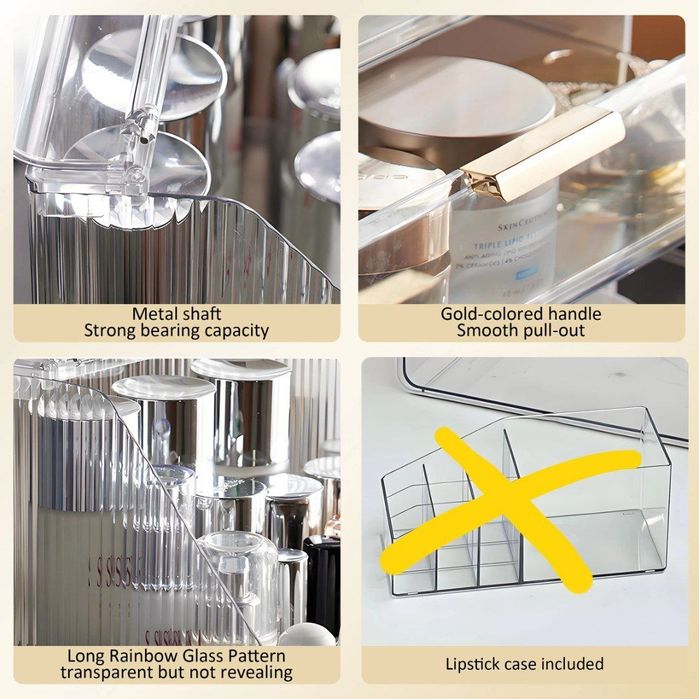 Органайзер для косметики с крышкой