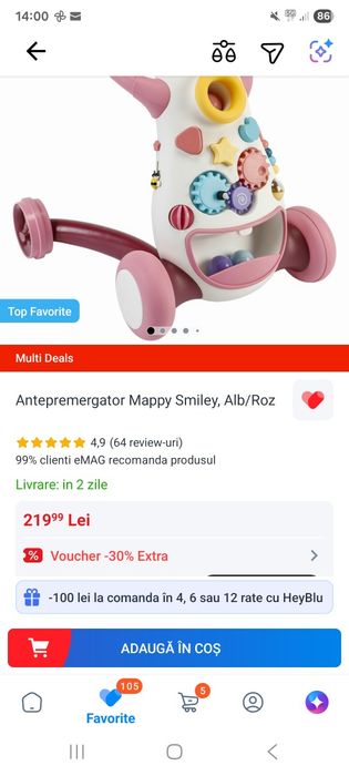 Antepremergator Mappy roz