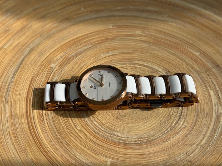 Rado Centrix Jubile Diamante Ceramica Alba Automat Ceas de Dama Ca Nou