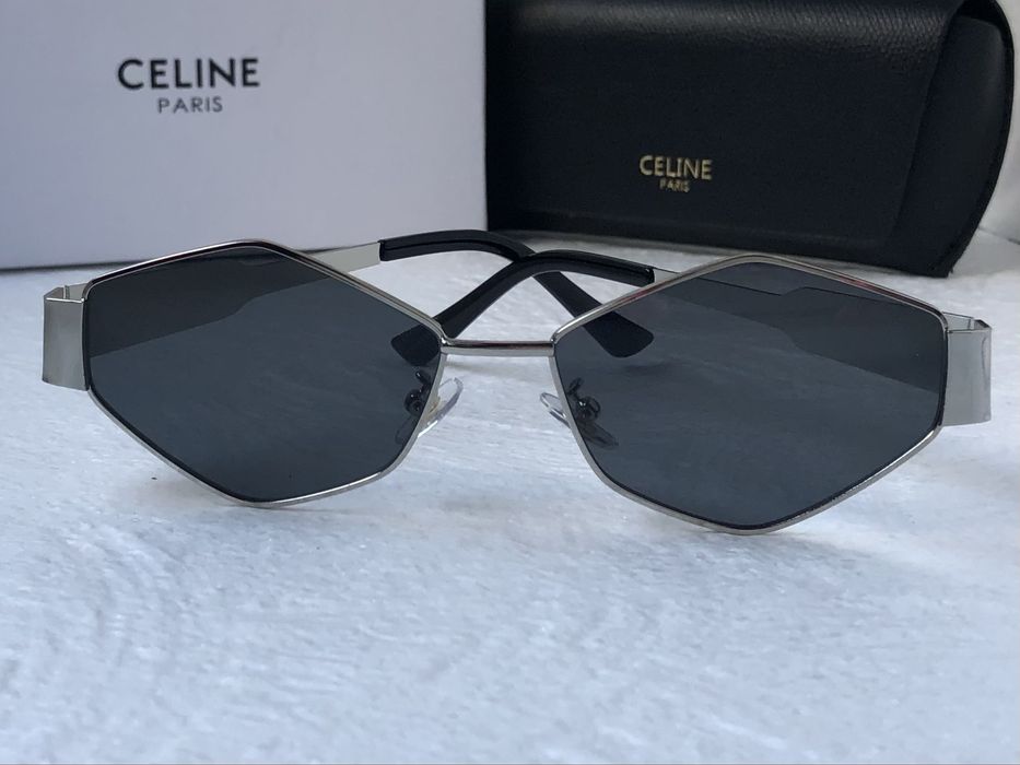 Дамски слънчеви очила ромб 2 цвята златни сребърни