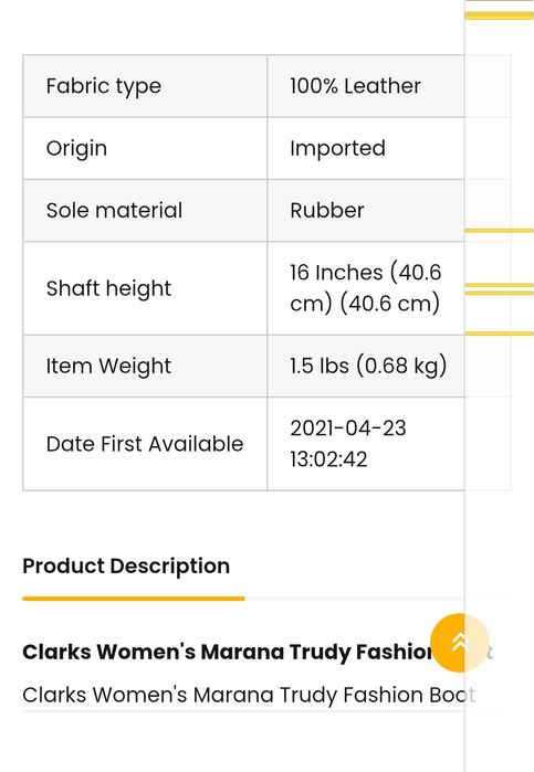 Cizme Clarks Marana Trudy, piele naturala, noi