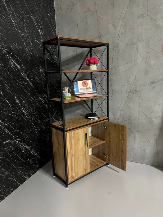 Loft uslubidagi kitob javonlar