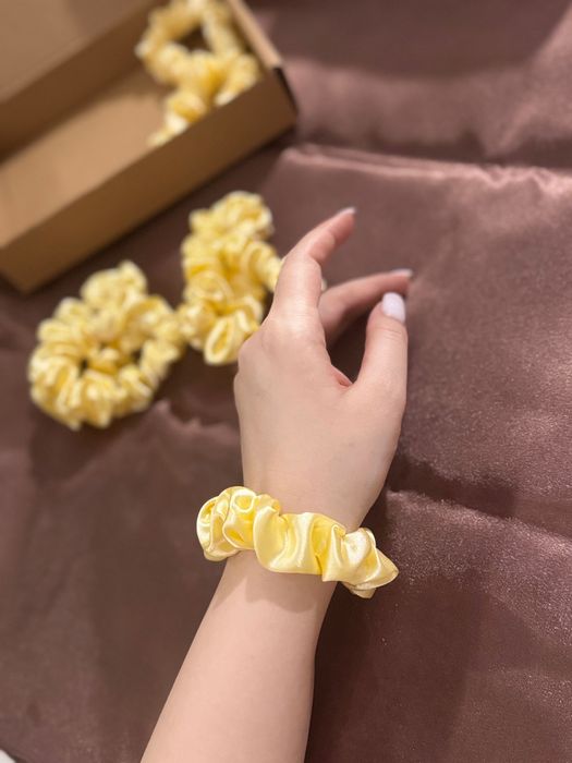 Ръчна изработка Скрънч за коса от сатен