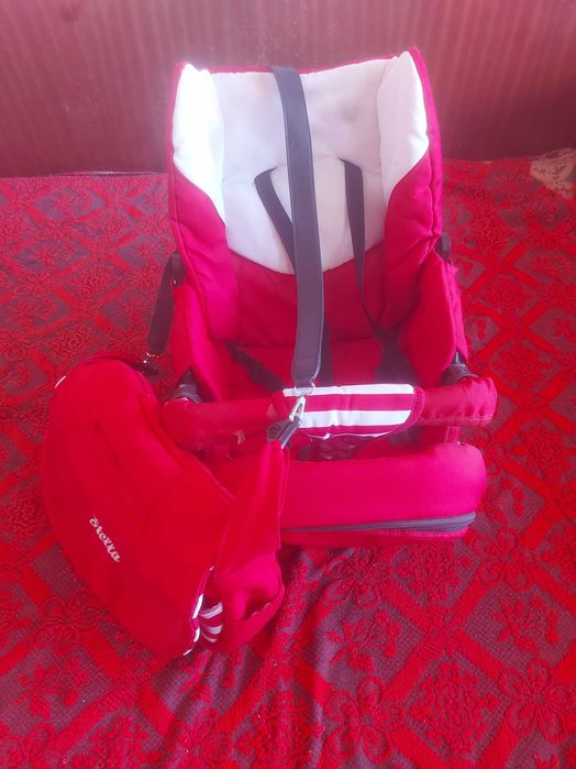 Кошче за количка с  голяма чанта за бебешки принадлежности