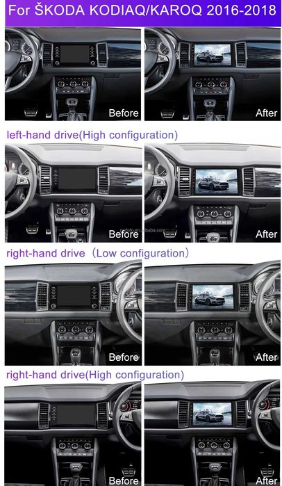 Мултимедия за Skoda Kodiaq Karoq Android навигация плеър 2DIN Кодиак