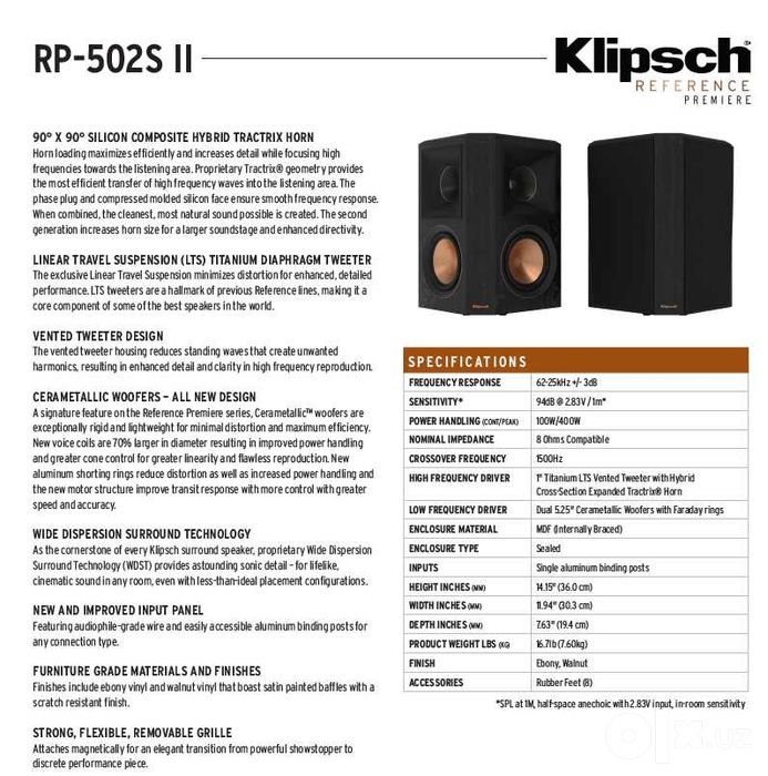 Klipsch RP-502S II