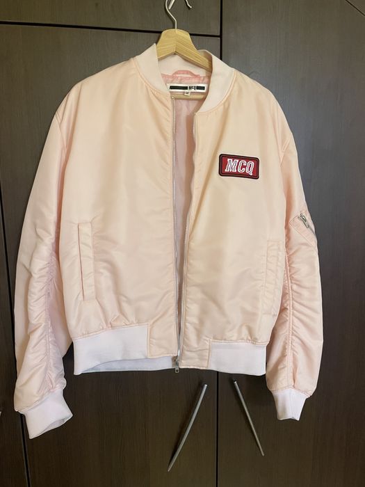 Alexander McQueen Logo Patch Bomber Jacket