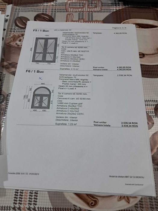 Geamuri termopan triplan reflexiv noi cu factura