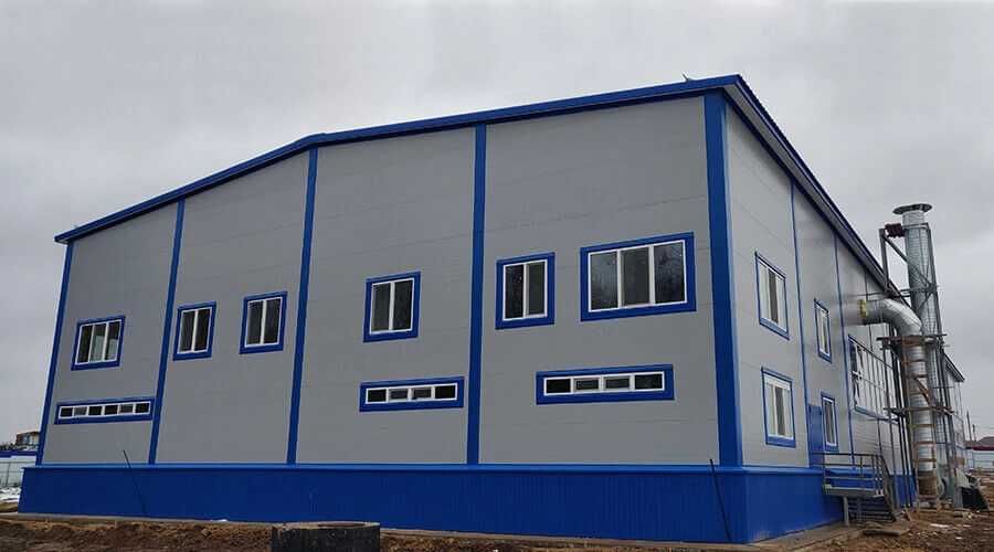 Ангар из сэндвич-панелей