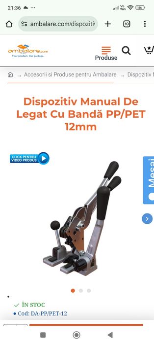 Aparat de legat banda PP/pet