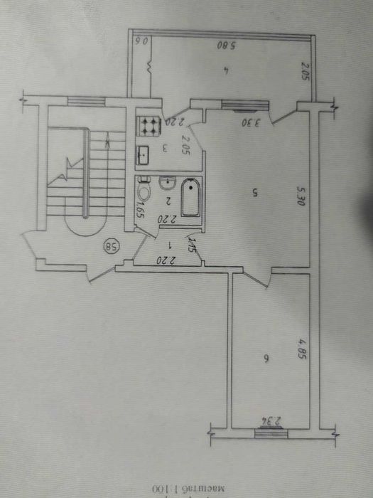Срочно! 2 комн. 4/5 около Рисового базара Ул. Фитрата. 52м2 Балкон 2/6