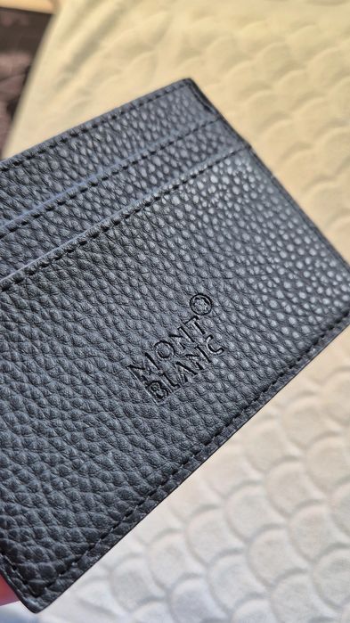 Cardholder Montblanc negru mat