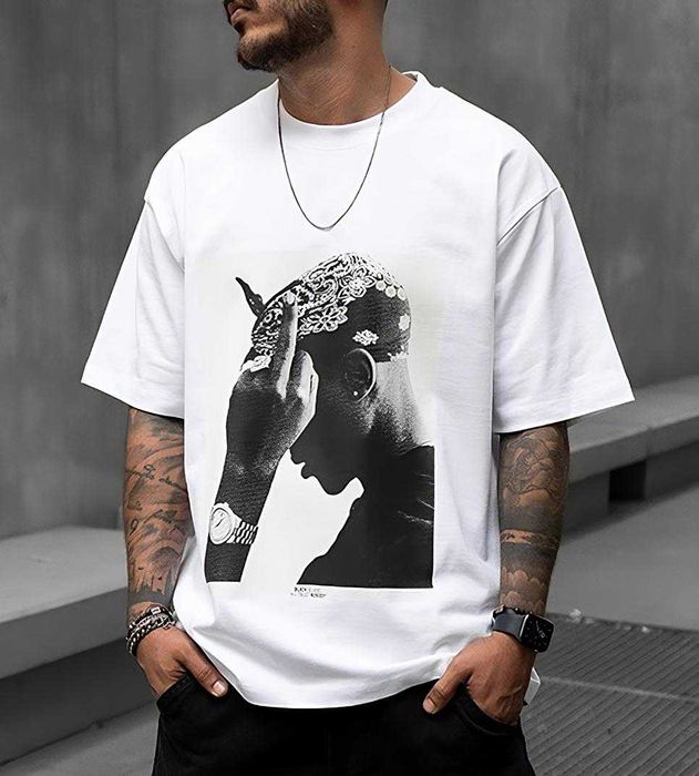 NEW! Oversize тениски 2PAC F*CK LOVE GET MONEY! Поръчай с ТВОЙ дизайн!