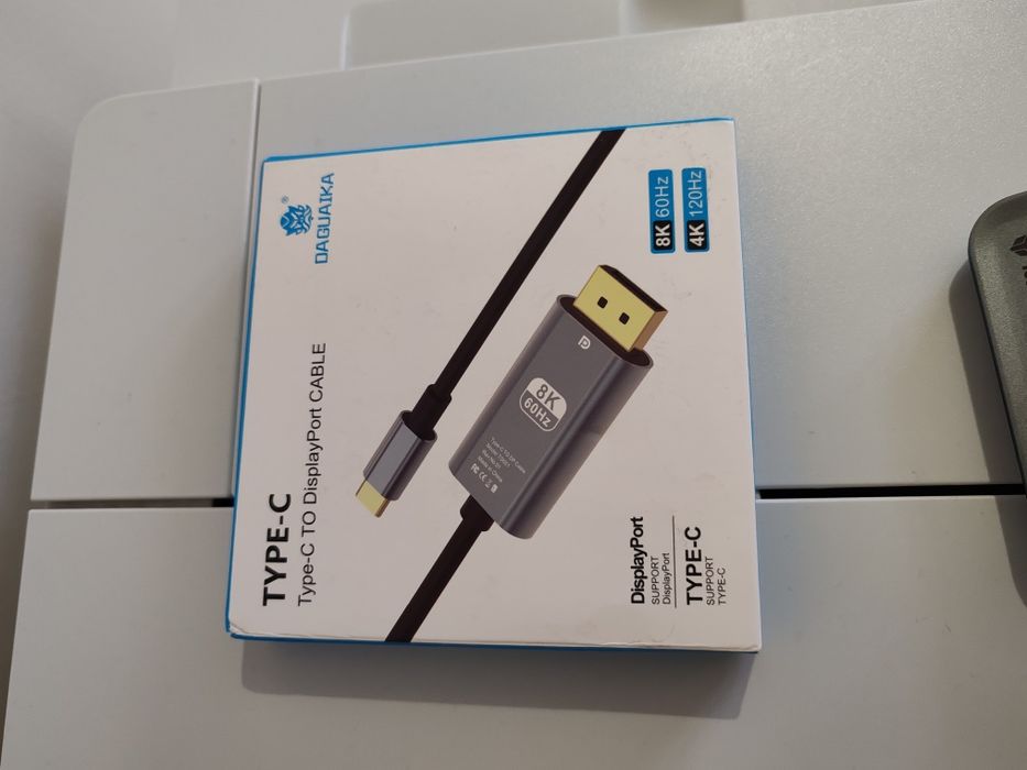 Кабель мощный игровой Type C to DisplayPort 8k