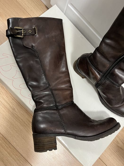 Италиански ботуши Bata от естествена кожа номер 37