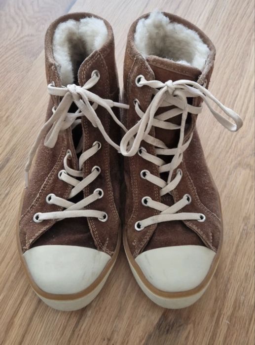 Ghete UGG Călduroase din Piele Întoarsă cu Blană Naturală