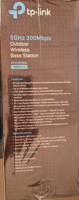 TP-LINK WBS510 interior/ exterior