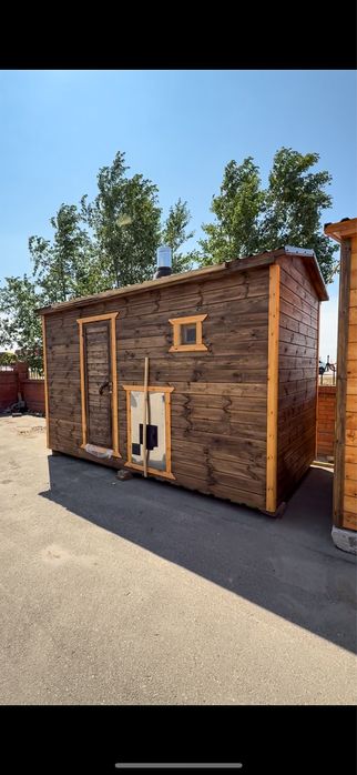 Компактная баня мобильная,  баня вагон, баня бочка, готовая баня