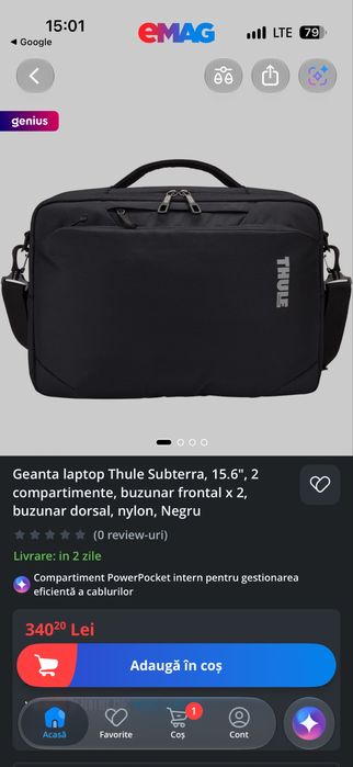 Granta Laptop Thule Subterra 15,6