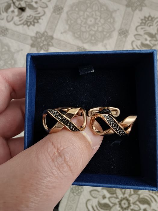 Запонки Swarovski, оригинал