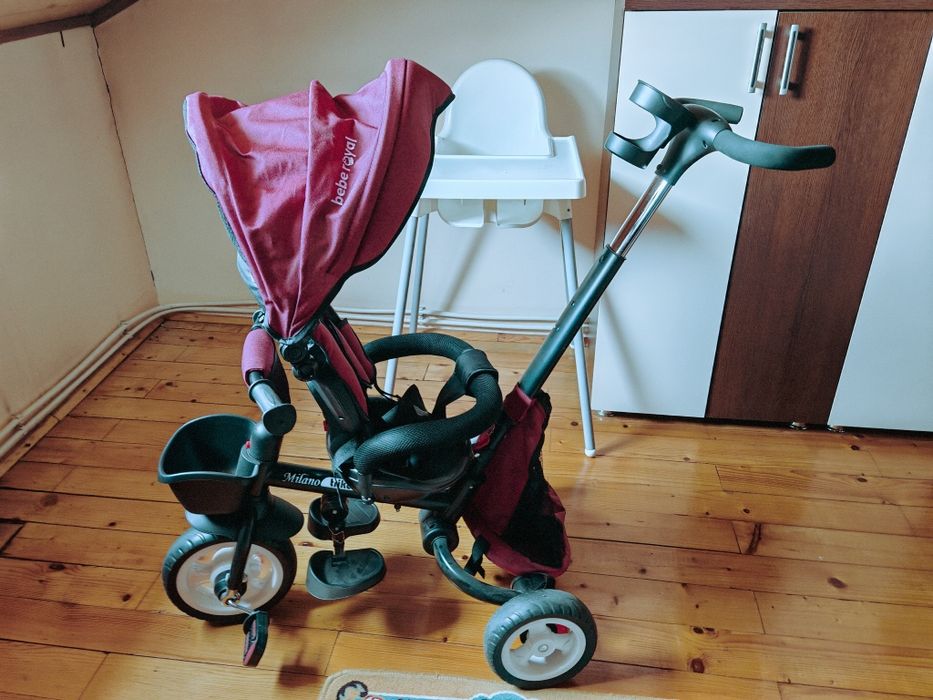 Tricicleta pliabila cu scaun reversibil Bebe Royale Milano Trike
