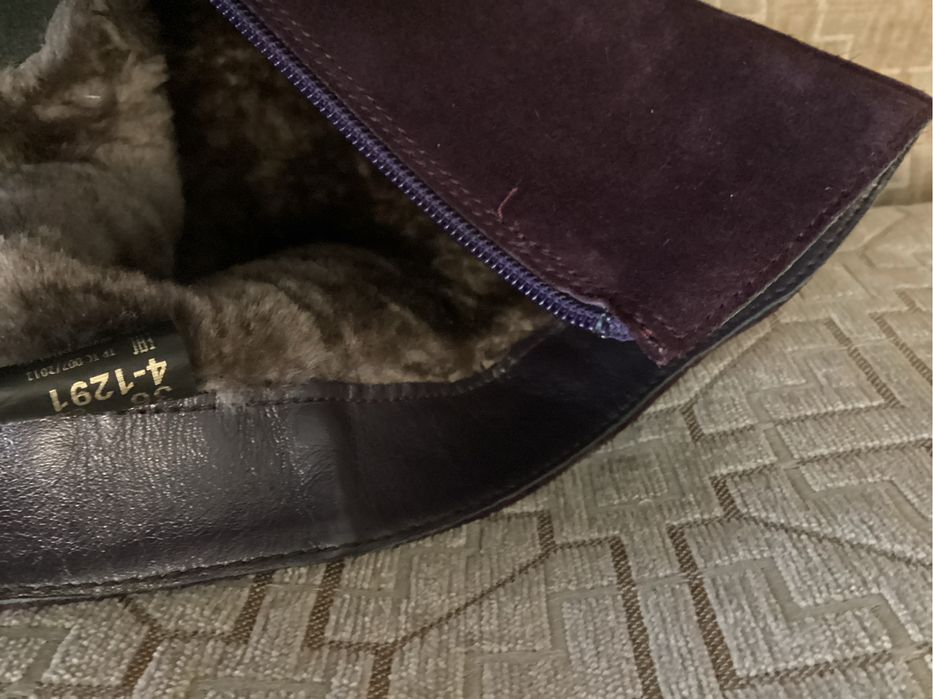 Сапоги зимние размер 36 кожа