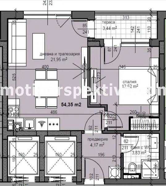 Продава се Двустаен апартамент в Пловдив, Тракия - 62 кв.м за 897 €/кв.м - Снимка #3