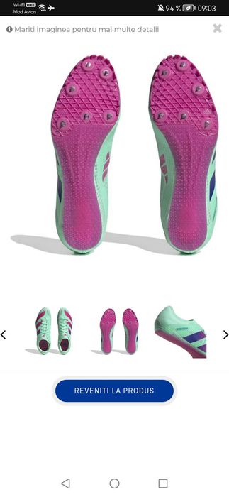 Pantofi cuie atletism