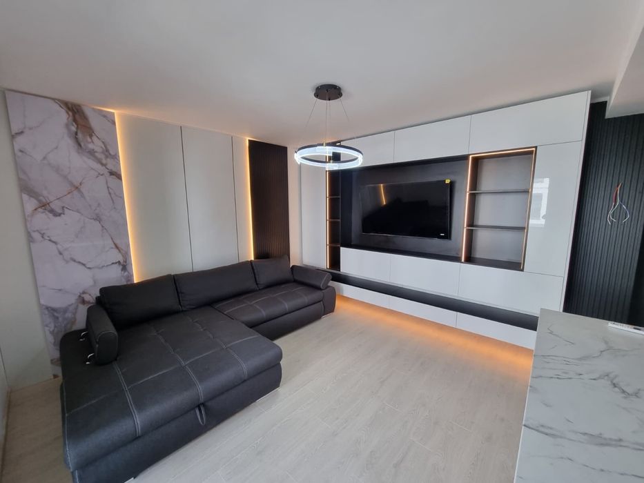 Mobila de living - LED  - MDF LUCIOS - la comandă