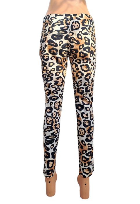 Pantaloni print leopard