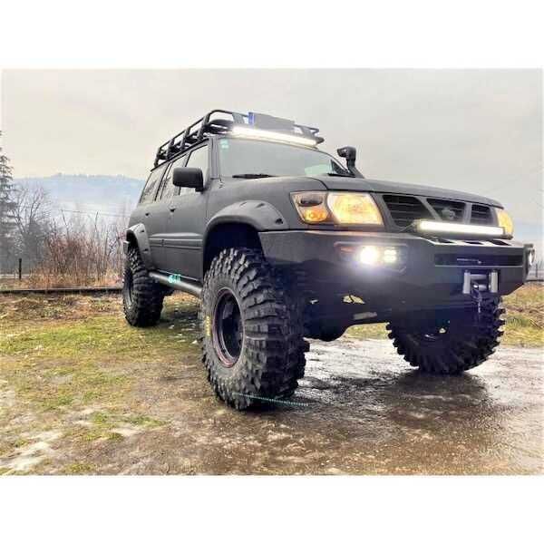 Предна Алуминиева броня Sandkat 4x4 - Nissan Patrol Y61 преди 2004 г.