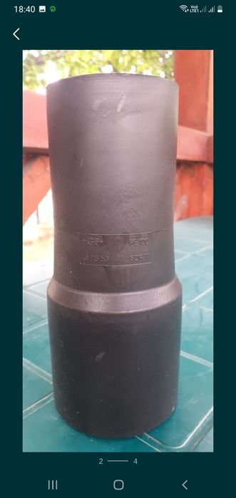 Vând REDUCȚIE D75/63 PE100 SDR11 +GF+ Noua!!!